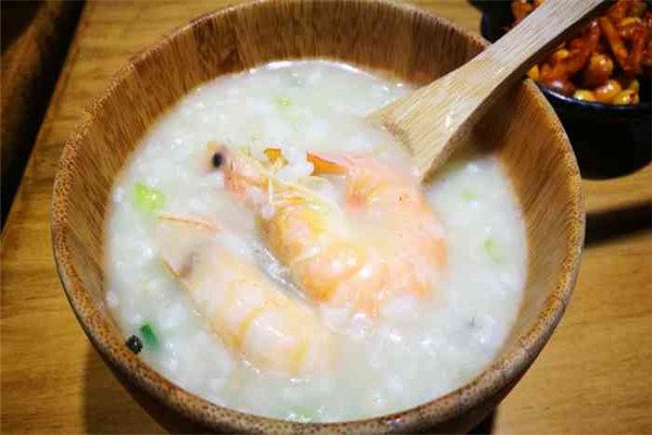 蚌蚌鲜虾粥