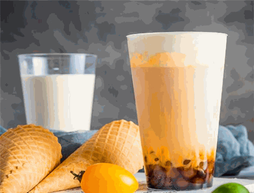 果盖奶茶