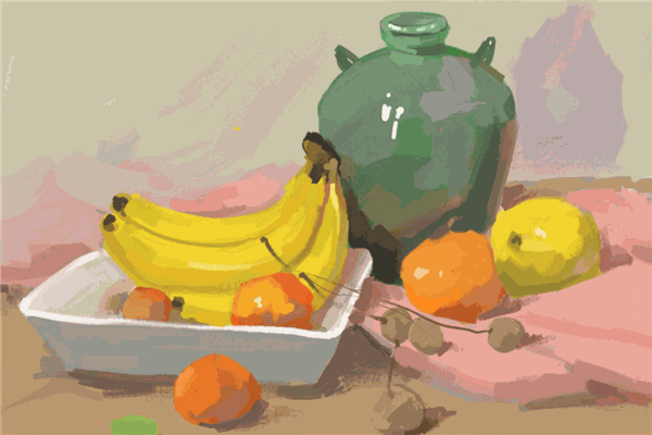 橘子绘画