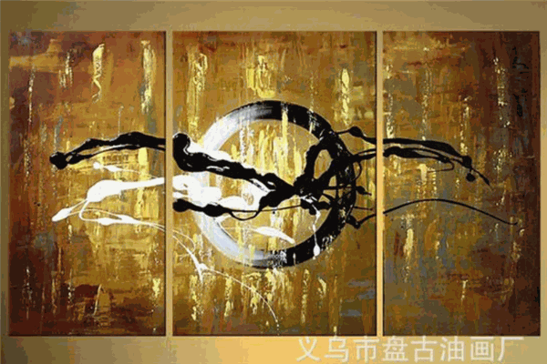 盘古油画