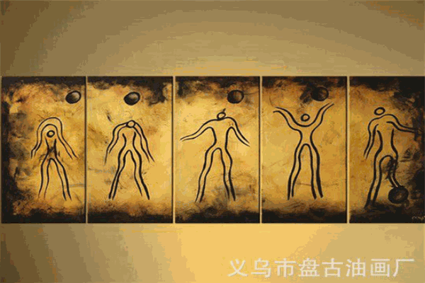 盘古油画