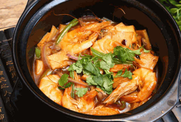 美腩子烧汁虾米饭