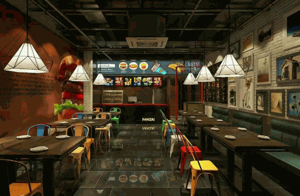 麦德基汉堡店