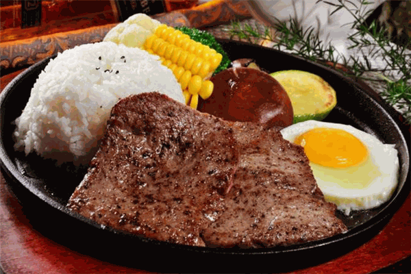 黑椒先生牛排扒饭