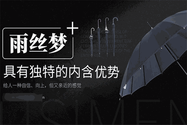 雨丝梦洋伞