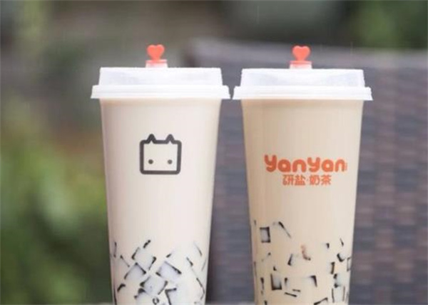 研盐小方奶茶
