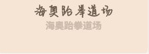 海奥跆拳道场加盟