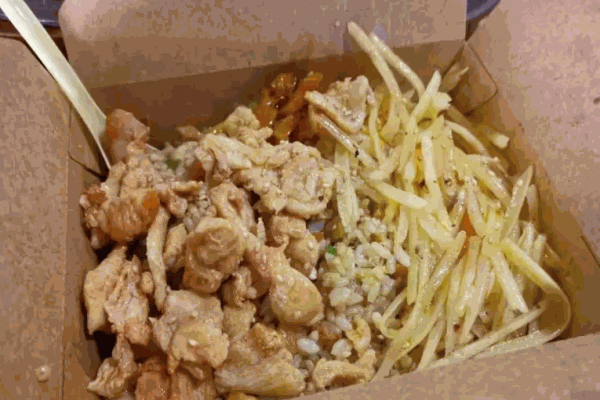 小纸盒捞饭