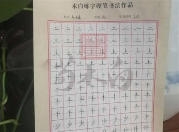 木白练字