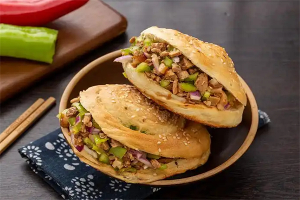 五香烧饼夹菜加盟