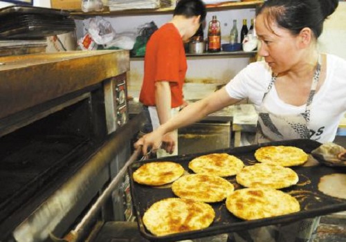 烧饼熟了