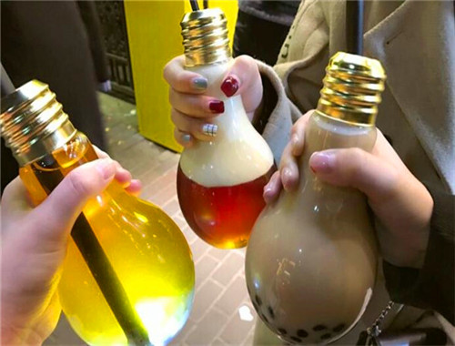 电灯泡奶茶