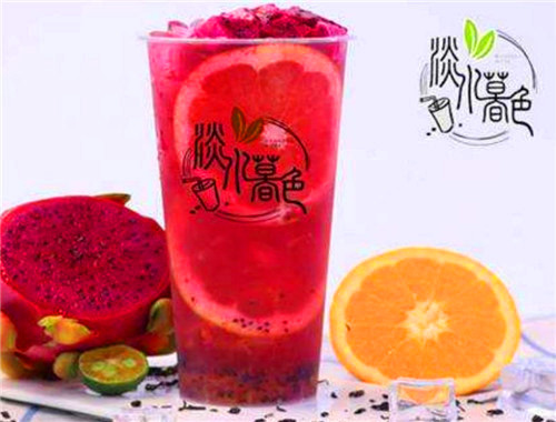 淡水暮色奶茶