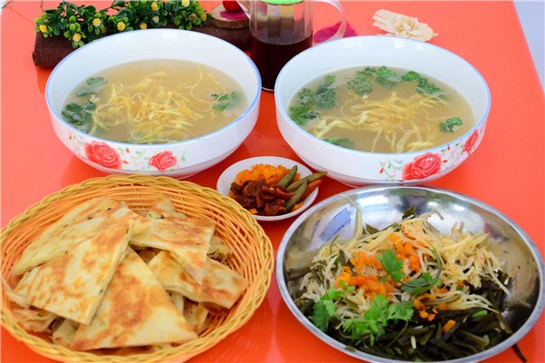 油饼母鸡汤