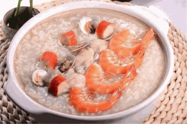乳鸽海鲜粥