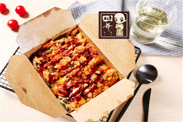 四爷脆皮鸡饭
