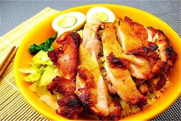 四爷脆皮鸡饭