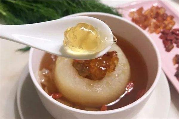 口敢桃胶鲜果茶