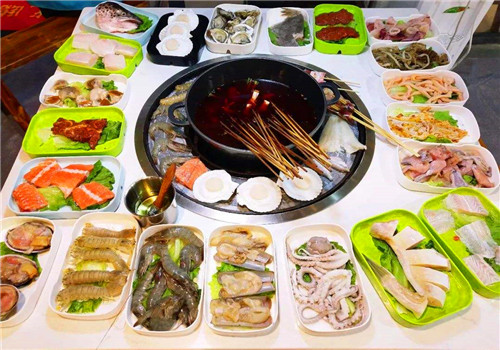 和谐号烤肉海鲜火锅自助