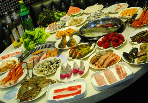 和谐号烤肉海鲜火锅自助