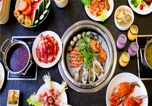 和谐号烤肉海鲜火锅自助