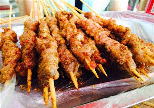 白老太油炸羊肉串