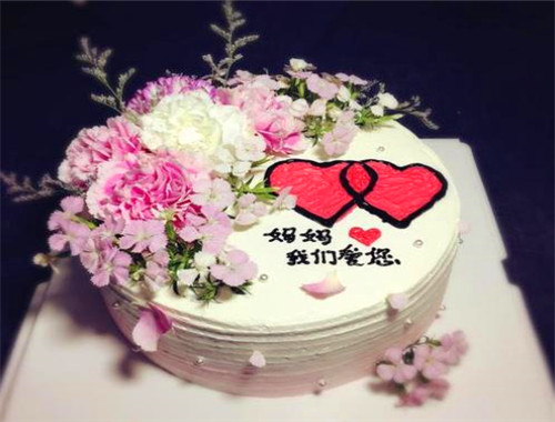 友谊鲜花蛋糕