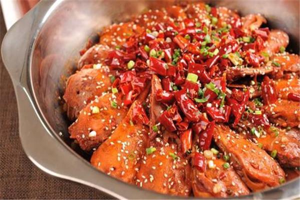 鸿鹄干锅辣鸭头