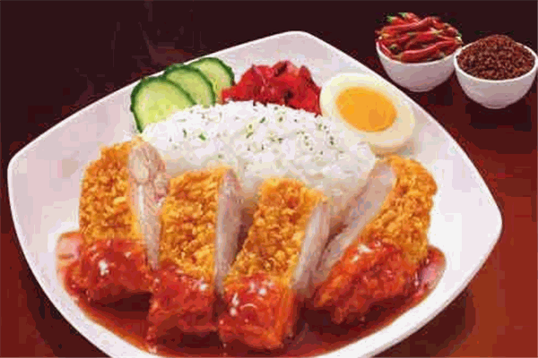茜茜家の鸡排饭