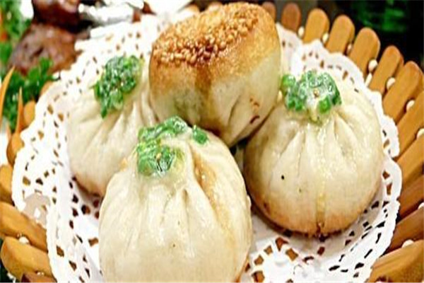 蟹黄干贝生煎包