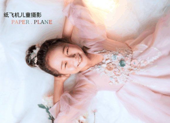纸飞机儿童摄影