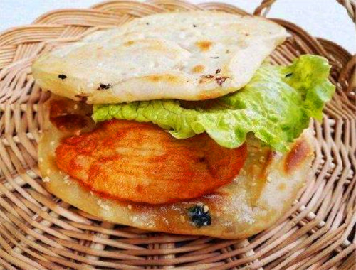庆贺烧饼夹里脊