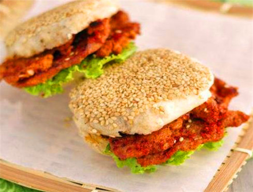 庆贺烧饼夹里脊