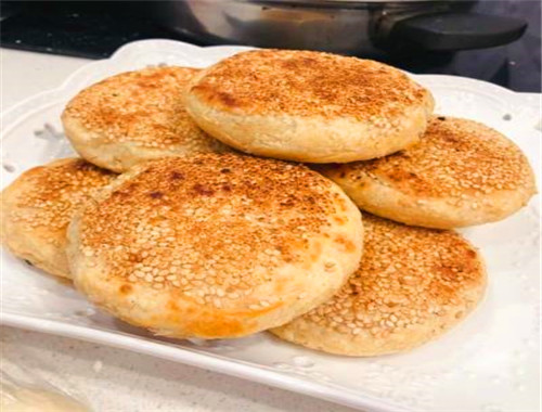芝麻油酥烧饼