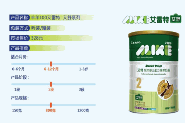 艾雷特奶粉