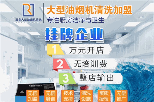 蓝睿大型油烟机清洗