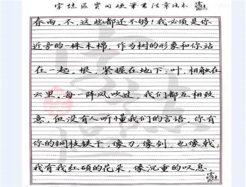 字志区练字