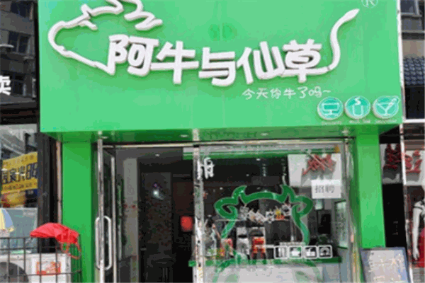 阿牛与仙草饮品