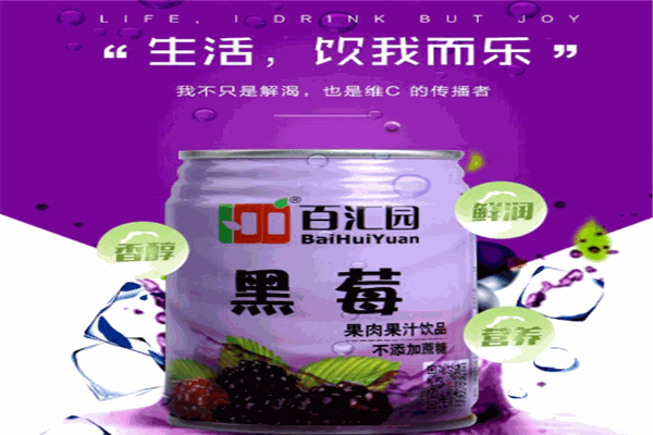 百汇园黑莓饮料