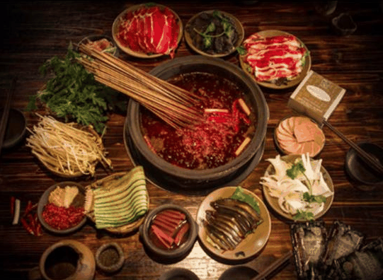 签佰度串串火锅