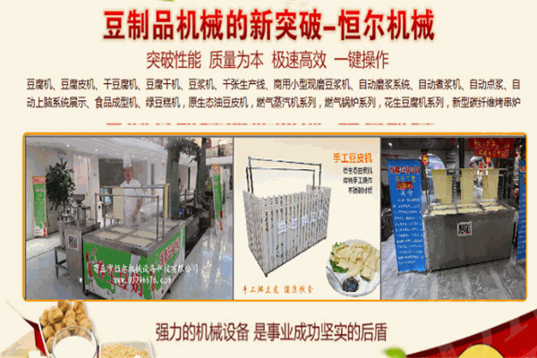 恒尔鲜豆皮机加盟