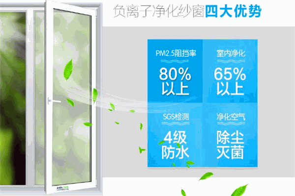 艾怡可防霾净化纱窗