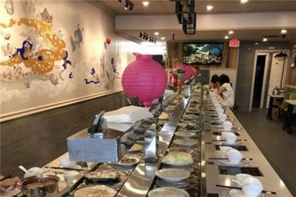 素上签素食养生旋转火锅