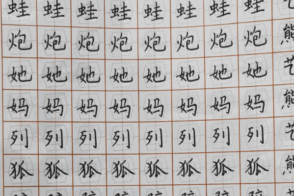 金坐标练字