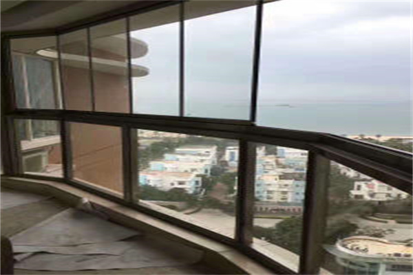枫景无框窗