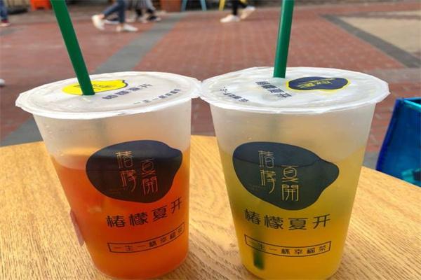椿檬夏开奶茶