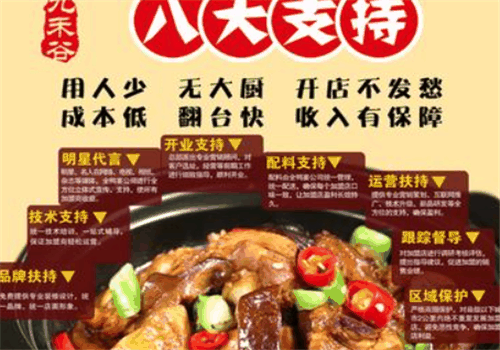 九禾谷黄焖鸡米饭加盟