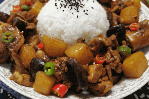 角直黄焖鸡饭