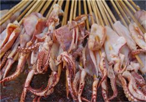 鸭尚煌鱿鱼串烧
