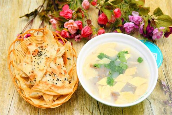 葱油饼母鸡汤